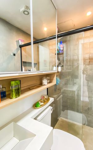 Apartamento para alugar com 39m², 2 quartos e 1 vaga Apartamento para alugar com 39m², 2 quartos e 1 vagaBanheiro
