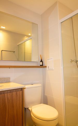Studio à venda com 25m², 1 quarto e sem vaga Studio à venda com 25m², 1 quarto e sem vagaBanheiro