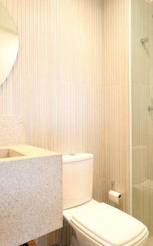 Apartamento à venda com 62m², 1 quarto e 2 vagasBanheiro Social 