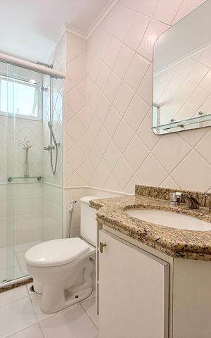 Apartamento para alugar com 120m², 4 quartos e 3 vagas Apartamento para alugar com 120m², 4 quartos e 3 vagasBanheiro Social