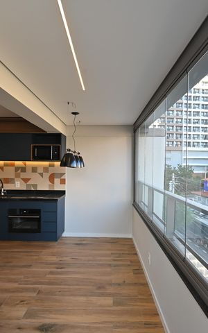 Studio para alugar com 40m², 1 quarto e sem vagaVaranda
