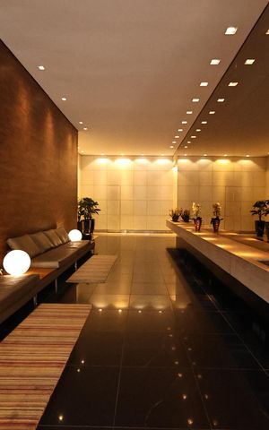 Studio para alugar com 40m², 1 quarto e 1 vagaHall social