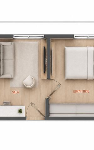 Apartamento para alugar com 30m², 1 quarto e 1 vaga