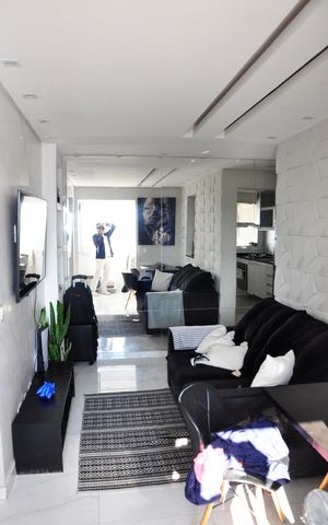 Apartamento para alugar com 46m², 2 quartos e 1 vaga Apartamento para alugar com 46m², 2 quartos e 1 vagaDetalhe - Sala e Sala de Jantar