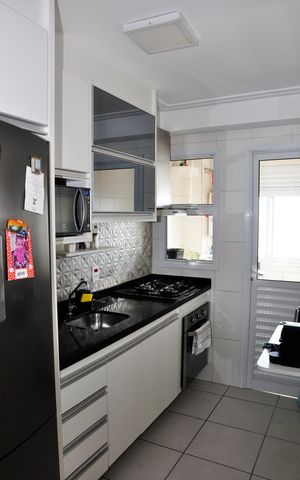 Apartamento para alugar com 46m², 2 quartos e 1 vaga Apartamento para alugar com 46m², 2 quartos e 1 vagaDetalhe - Cozinha Americana