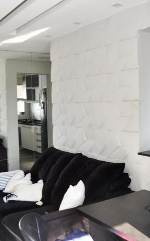 Apartamento para alugar com 46m², 2 quartos e 1 vaga Apartamento para alugar com 46m², 2 quartos e 1 vagaDetalhe - Sala e Sala de Jantar