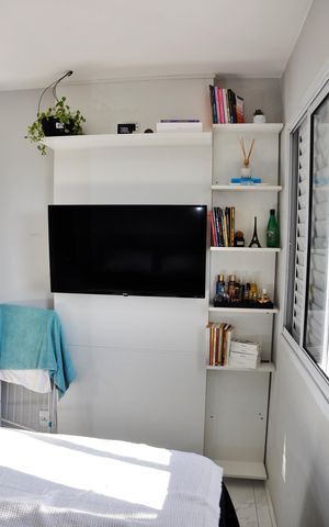 Apartamento para alugar com 46m², 2 quartos e 1 vaga Apartamento para alugar com 46m², 2 quartos e 1 vagaDetalhe - Quarto 01