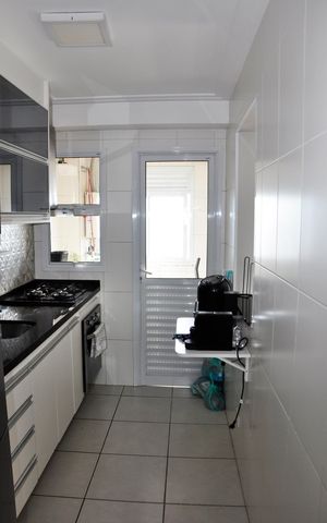 Apartamento para alugar com 46m², 2 quartos e 1 vaga Apartamento para alugar com 46m², 2 quartos e 1 vagaDetalhe - Cozinha Americana