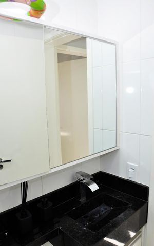 Apartamento para alugar com 46m², 2 quartos e 1 vaga Apartamento para alugar com 46m², 2 quartos e 1 vagaDetalhe - Banheiro Social