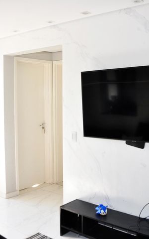 Apartamento para alugar com 46m², 2 quartos e 1 vaga Apartamento para alugar com 46m², 2 quartos e 1 vagaDetalhe - Sala e Sala de Jantar