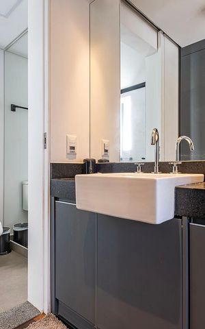 Studio à venda com 27m², 1 quarto e sem vaga Studio à venda com 27m², 1 quarto e sem vagaBanheiro