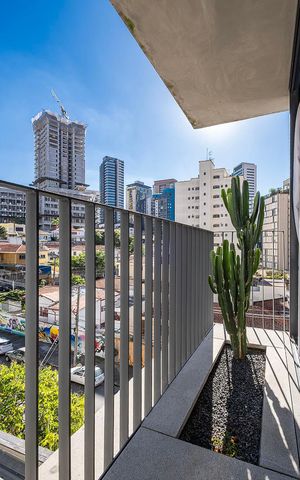Studio à venda com 27m², 1 quarto e sem vaga Studio à venda com 27m², 1 quarto e sem vagaVaranda do studio