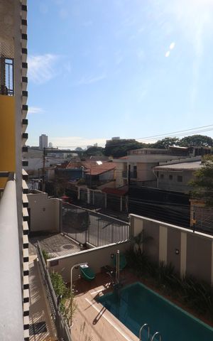 Apartamento para alugar com 36m², 2 quartos e sem vagaSacada