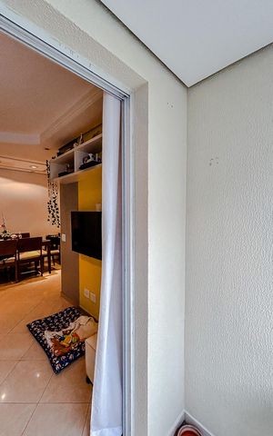 Apartamento à venda com 60m², 3 quartos e 1 vagaVaranda