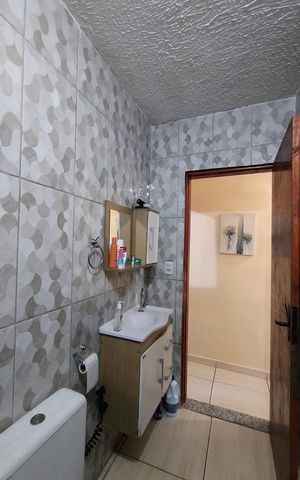 Casa à venda com 125m², 2 quartos e 1 vaga Casa à venda com 125m², 2 quartos e 1 vagaBanheiro Social