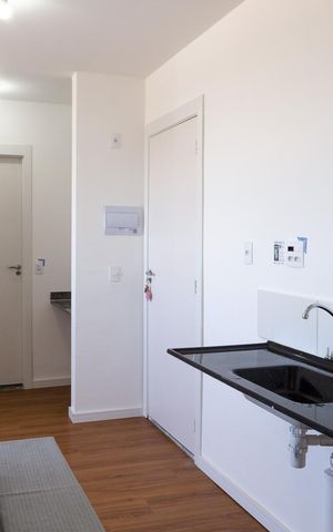 Apartamento para alugar com 37m², 2 quartos e 1 vagaCozinha e Área de Serviço