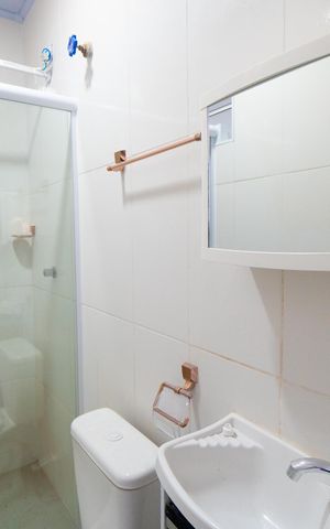 Studio para alugar com 35m², 1 quarto e sem vaga Studio para alugar com 35m², 1 quarto e sem vagaBanheiro