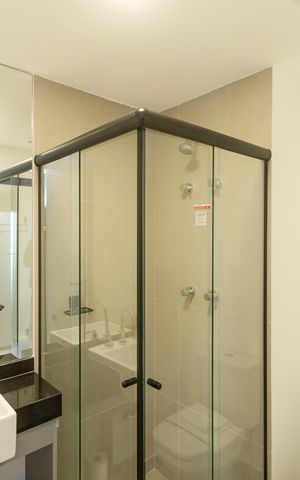 Studio para alugar com 17m², 1 quarto e sem vaga Studio para alugar com 17m², 1 quarto e sem vagaBanheiro