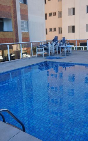 Apartamento à venda com 80m², 3 quartos e 2 vagasÁrea comum - Piscina