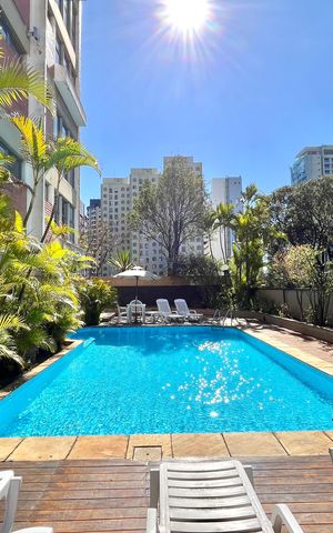 Apartamento para alugar com 50m², 1 quarto e 1 vaga Apartamento para alugar com 50m², 1 quarto e 1 vagaÁrea comum - Piscina
