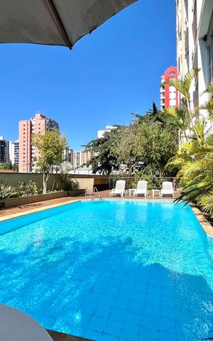Apartamento para alugar com 50m², 1 quarto e 1 vaga Apartamento para alugar com 50m², 1 quarto e 1 vagaÁrea comum - Piscina