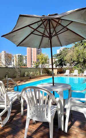 Apartamento para alugar com 50m², 1 quarto e 1 vaga Apartamento para alugar com 50m², 1 quarto e 1 vagaÁrea comum - Piscina