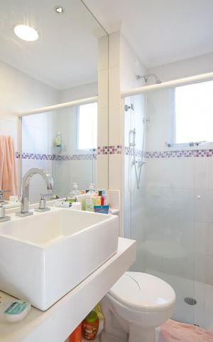 Apartamento à venda com 76m², 2 quartos e 1 vagaBanheiro da suíte