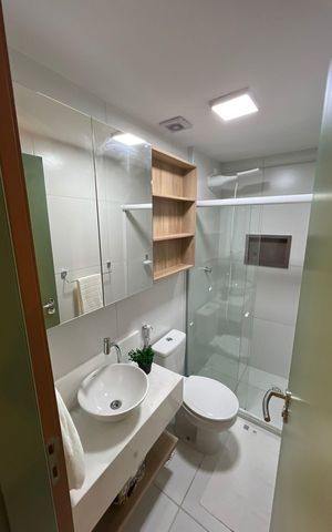 Apartamento para alugar com 35m², 1 quarto e 1 vaga Apartamento para alugar com 35m², 1 quarto e 1 vagaBanheiro
