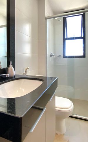 Apartamento para alugar com 70m², 2 quartos e 2 vagas Apartamento para alugar com 70m², 2 quartos e 2 vagasBanheiro da Suíte