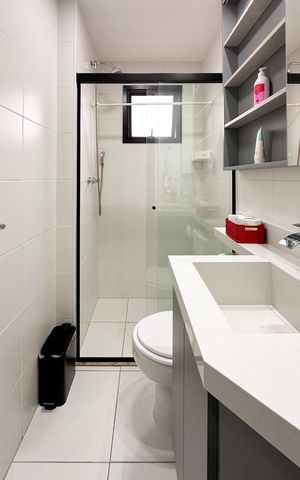 Apartamento à venda com 60m², 2 quartos e 2 vagas Apartamento à venda com 60m², 2 quartos e 2 vagasBanheiro Social