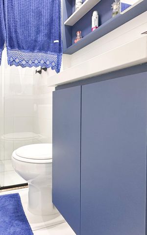 Apartamento à venda com 60m², 2 quartos e 2 vagas Apartamento à venda com 60m², 2 quartos e 2 vagasBanheiro da Suíte