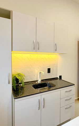 Studio para alugar com 24m², 1 quarto e sem vagaCozinha