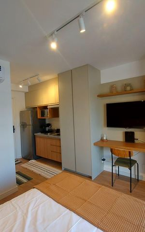 Apartamento à venda com 22m², 1 quarto e sem vaga Apartamento à venda com 22m², 1 quarto e sem vagaSala/Quarto