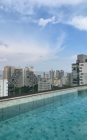 Studio para alugar com 23m², 1 quarto e sem vaga Studio para alugar com 23m², 1 quarto e sem vagaPiscina