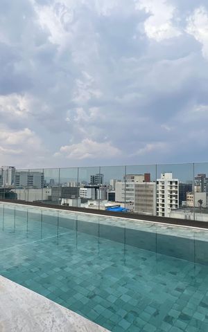 Studio para alugar com 23m², 1 quarto e sem vaga Studio para alugar com 23m², 1 quarto e sem vagaPiscina