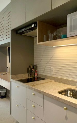 Studio para alugar com 23m², 1 quarto e sem vaga Studio para alugar com 23m², 1 quarto e sem vagaCozinha