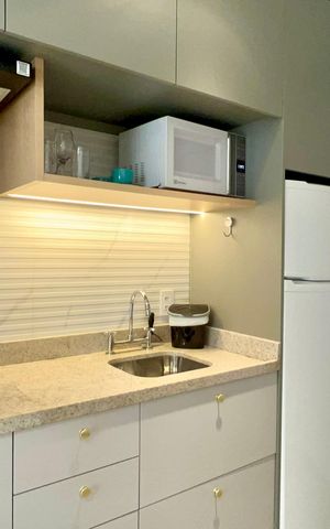 Studio para alugar com 23m², 1 quarto e sem vaga Studio para alugar com 23m², 1 quarto e sem vagaCozinha