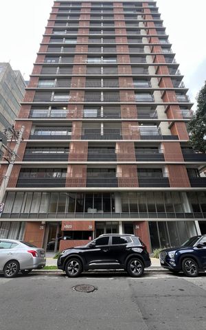 Studio para alugar com 23m², 1 quarto e sem vaga Studio para alugar com 23m², 1 quarto e sem vagaFachada