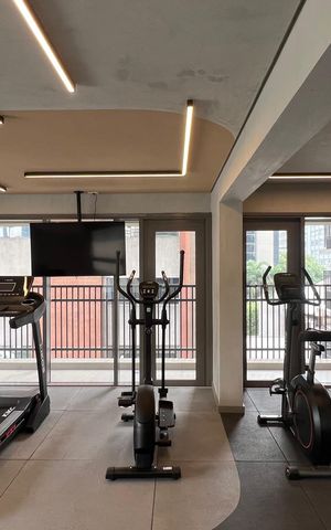 Studio para alugar com 23m², 1 quarto e sem vaga Studio para alugar com 23m², 1 quarto e sem vagaAcademia