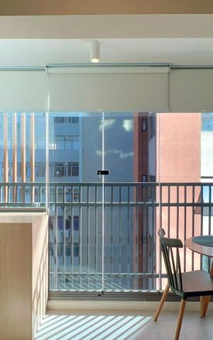 Studio para alugar com 23m², 1 quarto e sem vaga Studio para alugar com 23m², 1 quarto e sem vagaVaranda