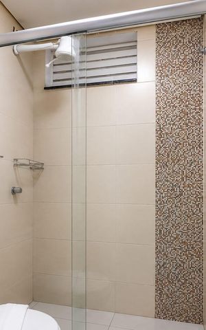 Studio para alugar com 25m², 1 quarto e sem vaga Studio para alugar com 25m², 1 quarto e sem vagaBanheiro