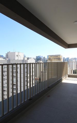 Studio para alugar com 45m², 1 quarto e sem vagaVaranda