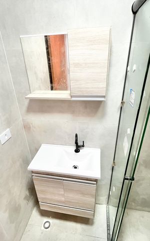Apartamento para alugar com 27m², 1 quarto e sem vaga Apartamento para alugar com 27m², 1 quarto e sem vagaBanheiro