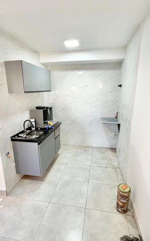 Apartamento para alugar com 25m², 1 quarto e sem vaga Apartamento para alugar com 25m², 1 quarto e sem vagaSala/Cozinha