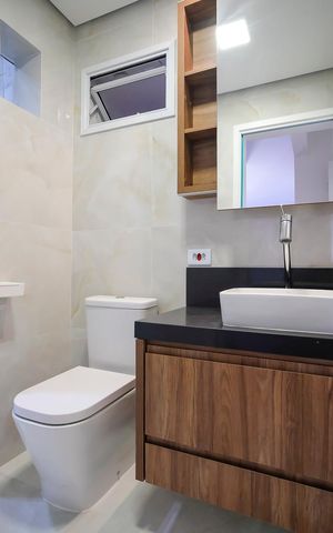 Apartamento para alugar com 109m², 2 quartos e 1 vagaBanheiro da suíte