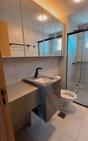 Apartamento para alugar com 63m², 2 quartos e 1 vaga Apartamento para alugar com 63m², 2 quartos e 1 vagaBanheiro