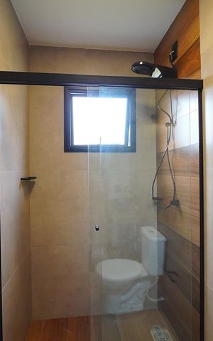 Casa para alugar com 81m², 2 quartos e 2 vagasBanheiro da Demi-Suíte 1e2