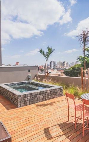 Studio à venda com 25m², 1 quarto e sem vaga Studio à venda com 25m², 1 quarto e sem vagaÁrea comum - Piscina