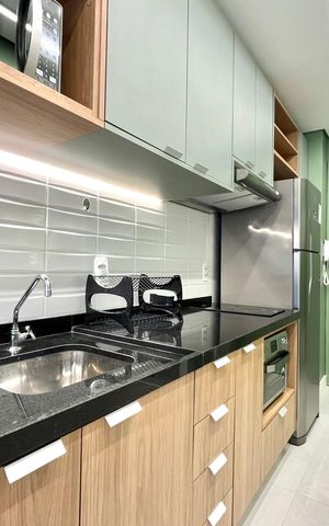 Studio à venda com 25m², 1 quarto e sem vaga Studio à venda com 25m², 1 quarto e sem vagaCozinha