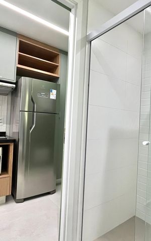 Studio à venda com 25m², 1 quarto e sem vaga Studio à venda com 25m², 1 quarto e sem vagaBanheiro
